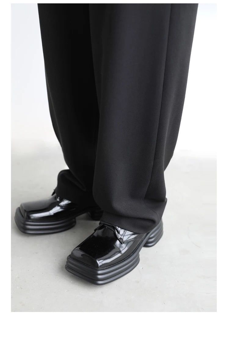 CHIC VEN Simple Casual Women Twill Suit Pants Wide Leg Pants Straight Floor Pants Office Ladies Female Trousers