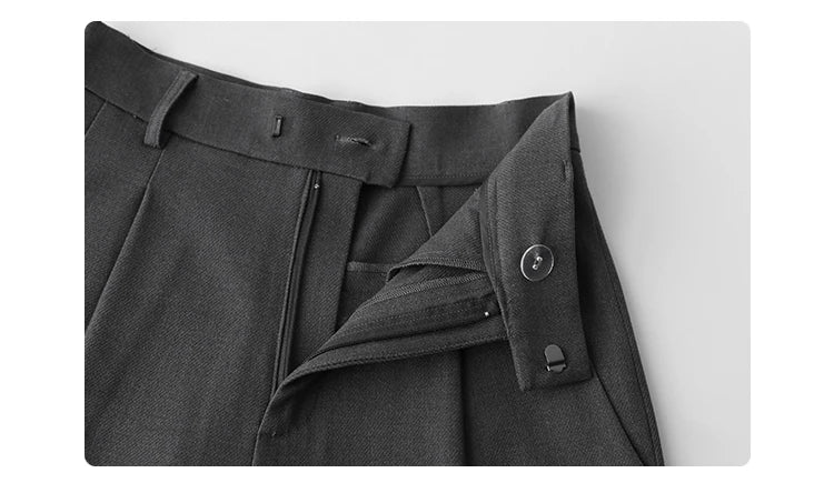 CHIC VEN Simple Casual Women Twill Suit Pants Wide Leg Pants Straight Floor Pants Office Ladies Female Trousers