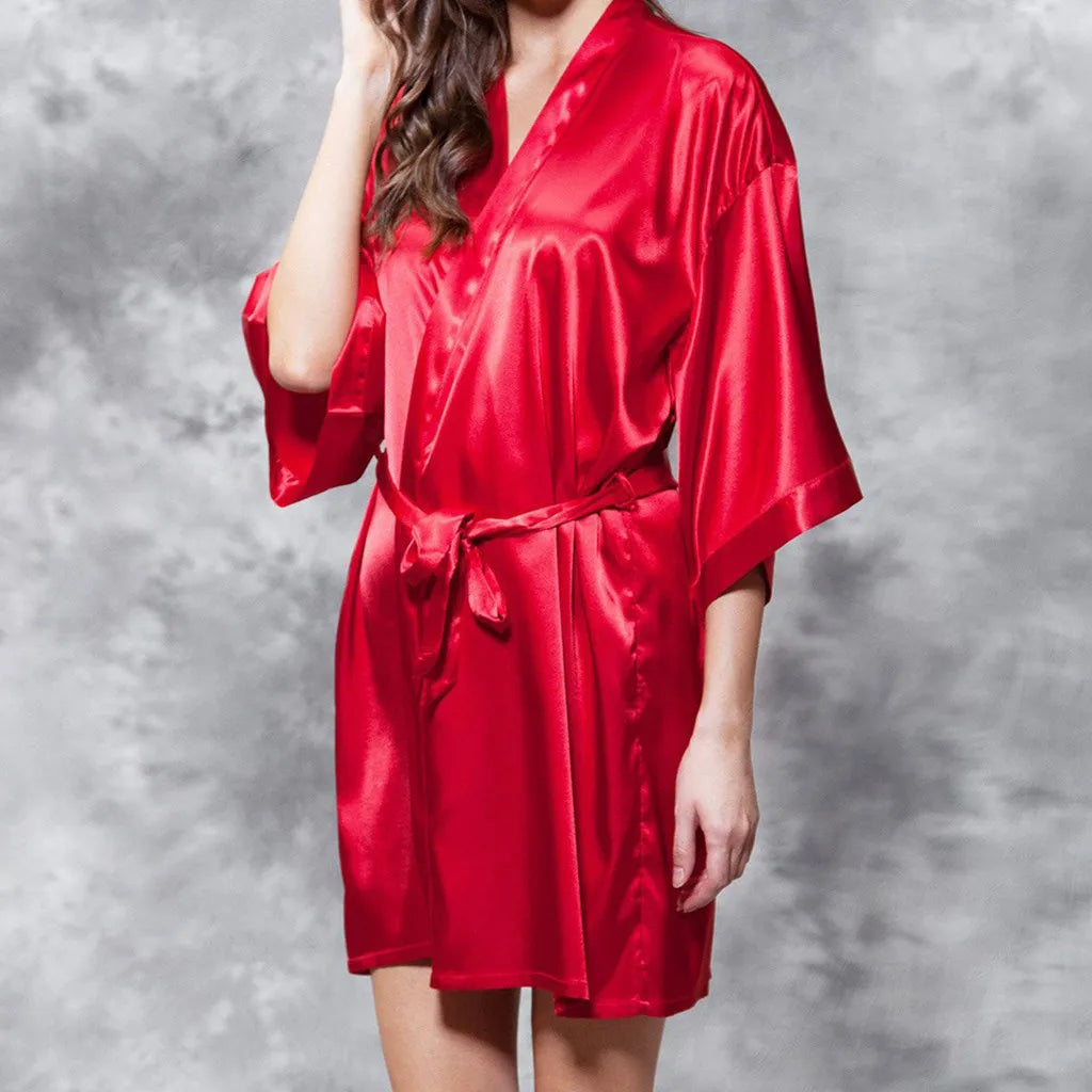 Satin Sleepwear Lingerie Nightwear