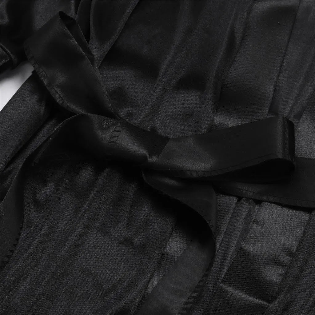 Satin Sleepwear Lingerie Nightwear