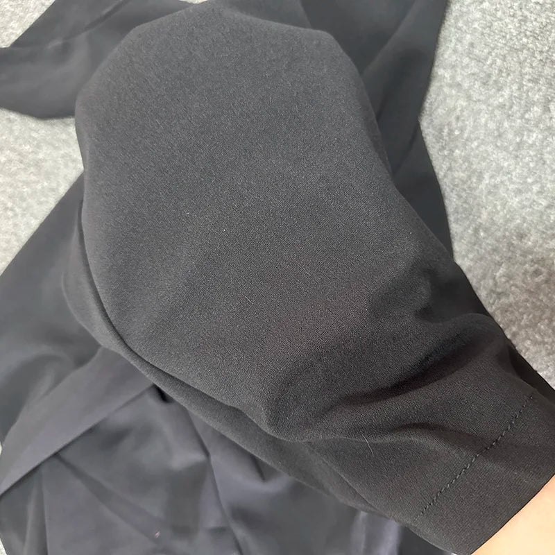 Suit Pants Lady Breathable Baggy High Waist