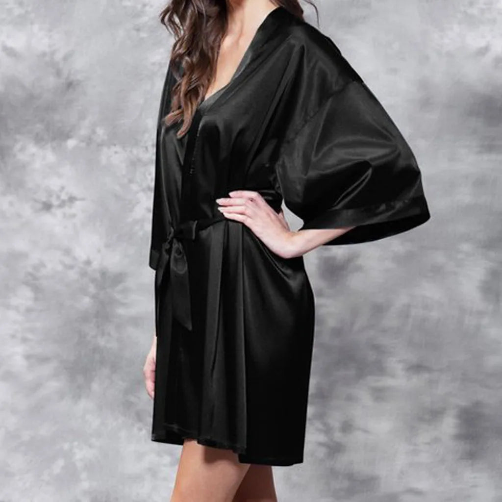 Satin Sleepwear Lingerie Nightwear