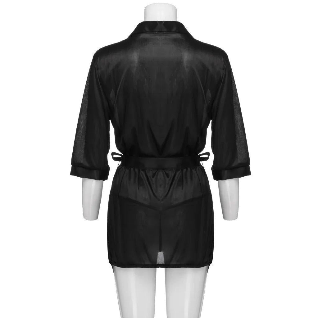 Satin Sleepwear Lingerie Nightwear