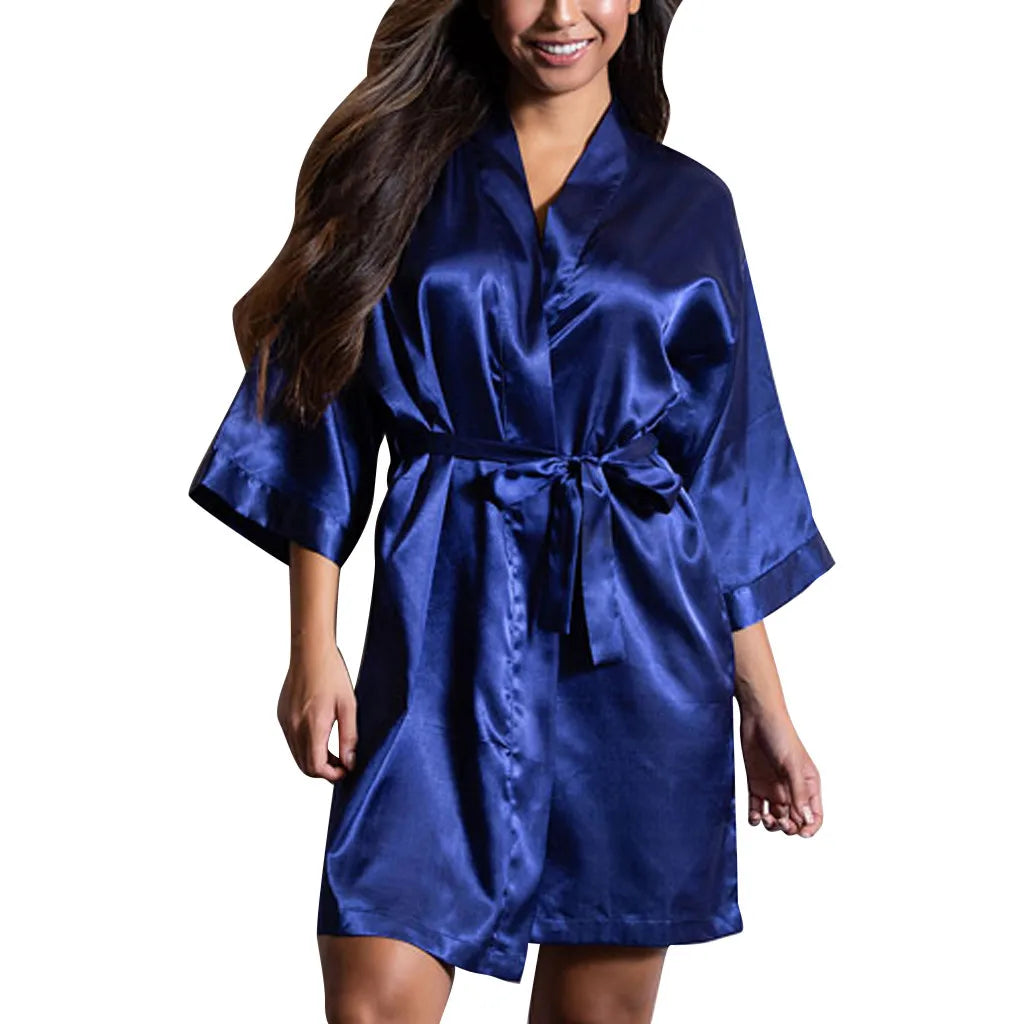 Satin Sleepwear Lingerie Nightwear