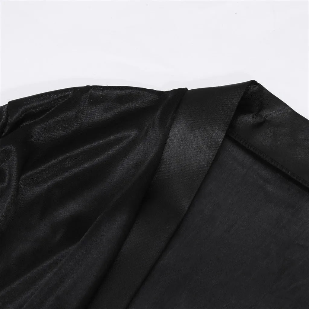 Satin Sleepwear Lingerie Nightwear