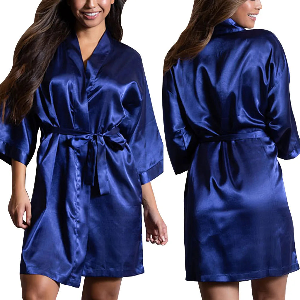 Satin Sleepwear Lingerie Nightwear
